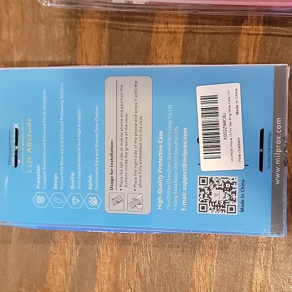 life attitude iPhone 13 pro max bling glitter case in pink gradient... - Picture 4 of 4